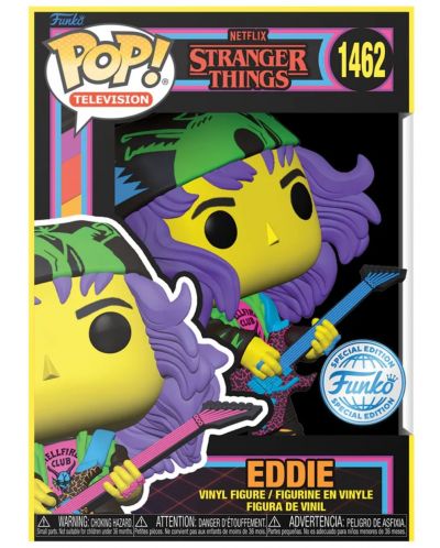 Φιγούρα Funko POP! Television: Stranger Things - Eddie (Blacklight) (Special Edition) #1462 - 2