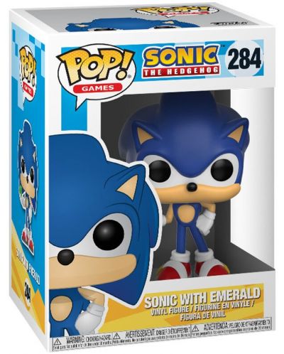 Φιγούρα Funko Pop! Games: Sonic The Hedgehog - Sonic With Emerald, #284 - 2