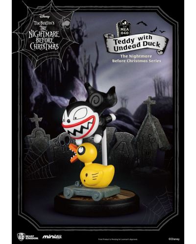 Φιγούρα Beast Kingdom Disney: Nightmare Before Christmas - Teddy with Undead Duck (Mini Egg Attack), 8 cm - 3