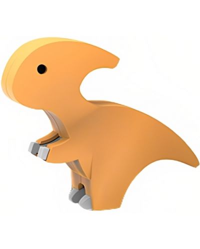 Φιγούρα συναρμολόγησης Raya Toys -Μαγνητικός δεινόσαυρος, πορτοκαλί - 1