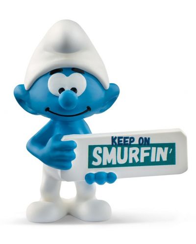 Φιγούρα Schleich The Smurfs - Smurf with Smurf tag - 1