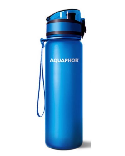 Μπουκάλι νερού φιλτραρίσματος Aquaphor - City, 160010, 0.5 l,μπλε - 1