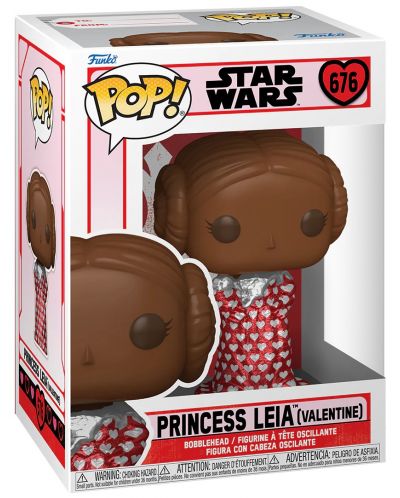 Φιγούρα Funko POP! Valentines: Star Wars - Princess Leia (Chocolate) #676 - 2