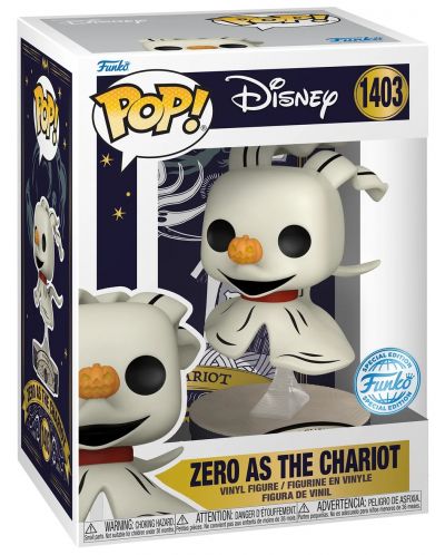 Φιγούρα Funko POP! Disney: The Nightmare Before Christmas - Zero as the Chariot (Special Edition) #1403 - 2