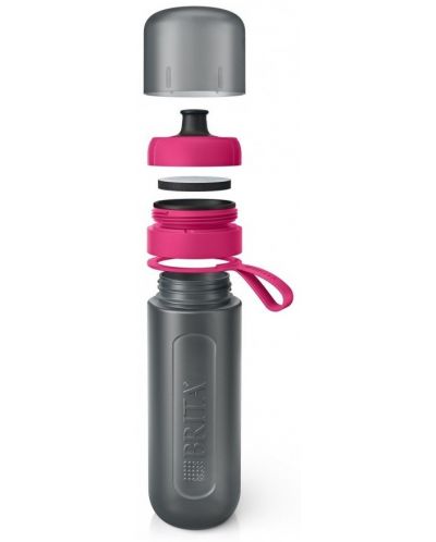 Μπουκάλι νερού φιλτραρίσματος  BRITA - Fill&Go Active, 0.6 l,ροζ - 3