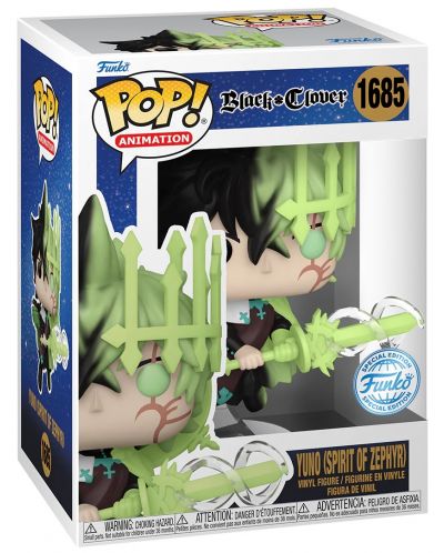 Φιγούρα Funko POP! Animation: Black Clover - Yuno (Spirit of Zephyr) (Special Edition) #1685 - 2