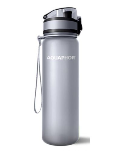 Μπουκάλι νερού φιλτραρίσματος  Aquaphor - City, 160009, 0.5 l, γκρί - 1