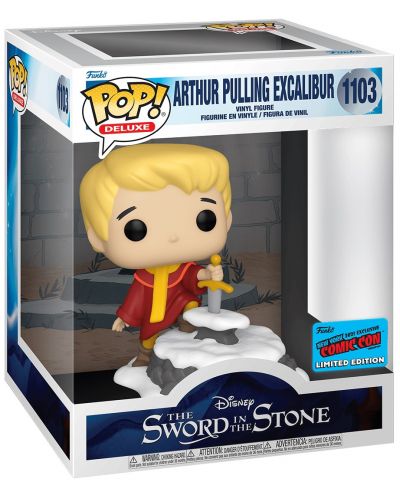 Φιγούρα Funko POP! Deluxe: The Sword in the Stone - Arthur Pulling Excalibur (Convention Limited Edition) #1103 - 2