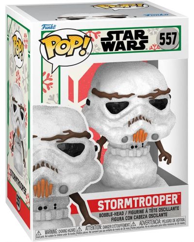 Φιγούρα  Funko POP! Movies: Star Wars - Stormtrooper (Holiday) #557	 - 2