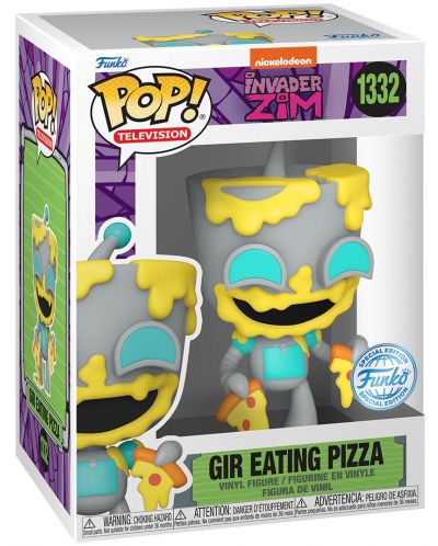 Φιγούρα  Funko POP! Television: Invader Zim - Gir Eating Pizza (Special Edition) #1332 - 2