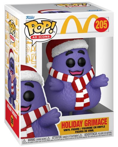 Φιγούρα Funko POP! Ad Icons: McDonald's - Holiday Grimace #205 - 2