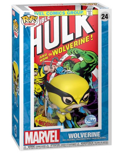 Φιγούρα  Funko POP! Comic Covers: The Incredible Hulk - Wolverine (Special Edition) #24 - 2
