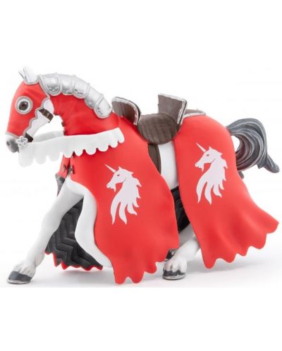 Φιγούρα Papo The Medieval Era - Το άλογο του ιππότη, κόκκινο - 1