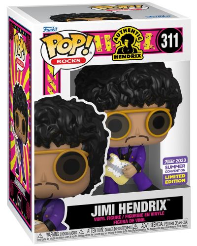 Φιγούρα   Funko POP! Rocks: Jimi Hendrix - Authentic Henrix (Convention Limited Edition) #311 - 2