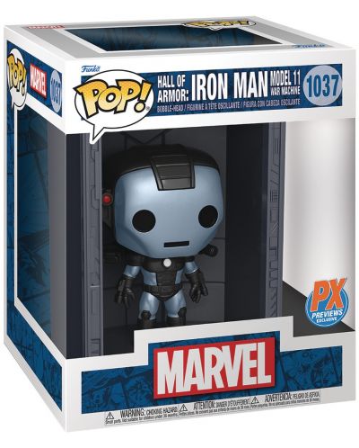 Φιγούρα Funko POP! Deluxe: Iron Man - Hall of Armor (Model 11 War Machine) (Metallic) (PX Previews Exclusive) #1037 - 2