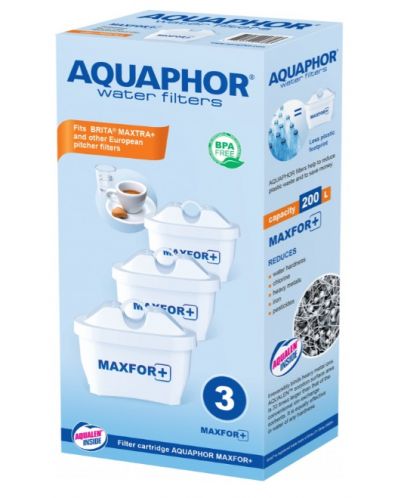 Φίλτρα νερού  Aquaphor - MAXFOR+, 3 τεμάχια - 1