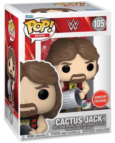 Φιγούρα Funko POP! Sports: WWE - Cactus Jack (With Pin) (Gamestop Exclusive) #105 - 2