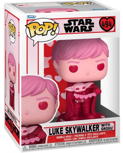 Φιγούρα Funko POP! Valentines: Star Wars - Luke Skywalker with Grogu #494 - 2