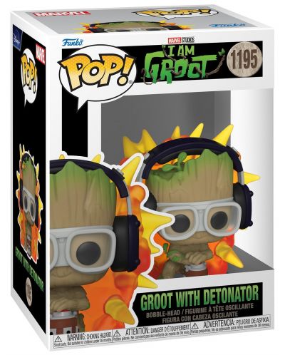 Φιγούρα  Funko POP! Marvel: I Am Groot - Groot with Detonator #1195 - 2