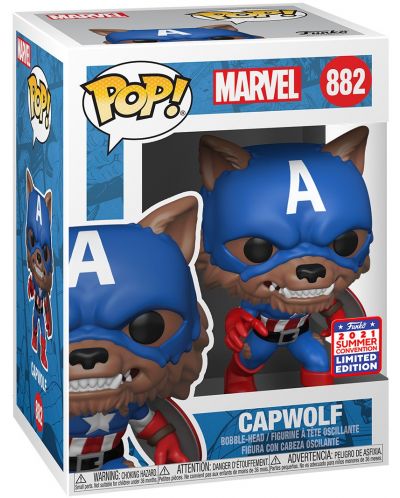 Φιγούρα Funko POP! Marvel: Captain America - Capwolf (Convention Limited Edition) #882 - 2