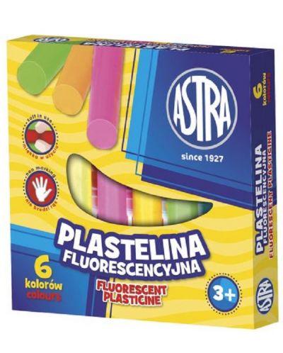 Φθορίζουσα πλαστελίνη Astra - 6 χρώματα - 1