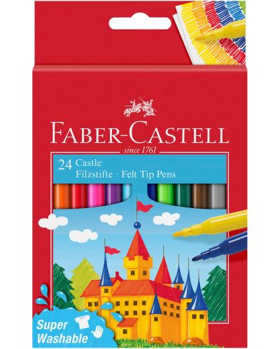Μαρκαδόροι Faber-Castell Castle - 24 χρώματα - 1