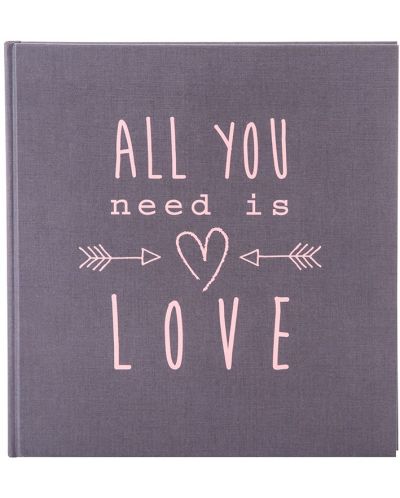 Άλμπουμ φωτογραφιών  Goldbuch - All You Need Is Love, γκρι, 30 x 31 cm - 1