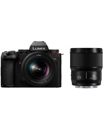 Φωτογραφική μηχανή Panasonic - Lumix S5 II + S 20-60mm + S 50mmn + Φακός Panasonic - Lumix S, 50mm, f/1.8 - 2