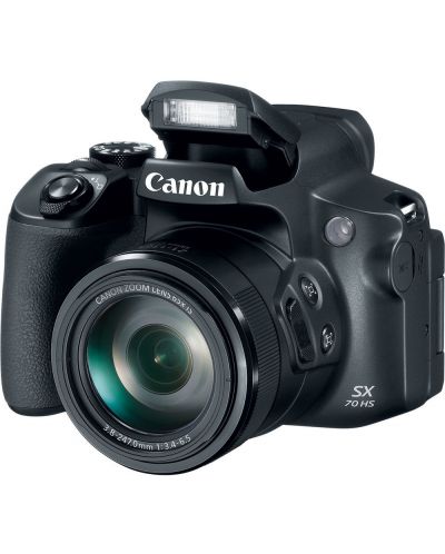 Φωτογραφική μηχανή  Canon - PowerShot SX70 HS,μαύρη - 8