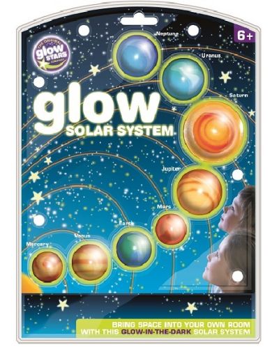 Φωσφορίζοντα αυτοκόλλητα Brainstorm Glow - Το ηλιακό σύστημα - 1