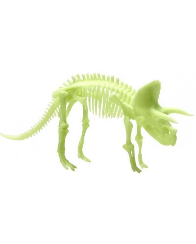 Φωσφοριζέ φιγούρα Brainstorm Glow Dinos - Τρικεράτοπας, σκελετός - 2