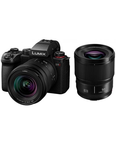 Φωτογραφική μηχανή Panasonic - Lumix S5 II + S 20-60mm + S 50mmn + Φακός Panasonic - Lumix S, 50mm, f/1.8 - 3
