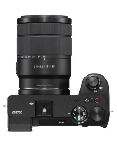 Φωτογραφική μηχανή  Sony - Alpha A6700, Φακός Sony - E 18-135mm, f/3.5-5.6 OSS + Μπαταρία  Sony - P-FZ100, 2280 mAh - 3