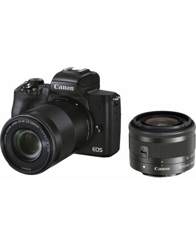 Φωτογραφική μηχανή  Canon - EOS M50 Mark II, EF-M 15-45mm + 55-200mm, μαύρο   - 2