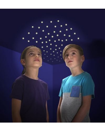 Φωσφορίζοντα αυτοκόλλητα Brainstorm Glow - Αστεράκια, 60 τεμάχια - 2