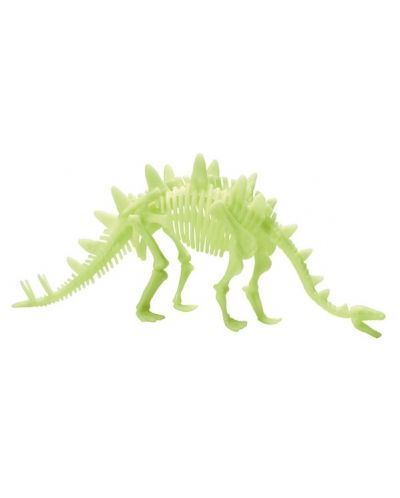 Φωσφορίζοντα αυτοκόλλητα Brainstorm Glow Dinos - Στεγόσαυρος, σκελετός - 2