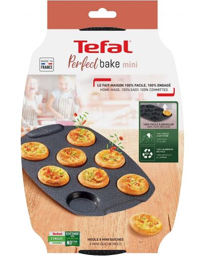 Φόρμα ψησίματος Tefal - Perfect Bake Mini Quiche, 21 x 29 cm - 3