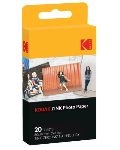 Χαρτί φωτογραφιών Kodak - Zink 2x3", 20 pack - 1