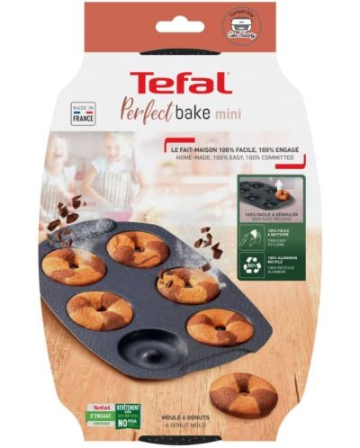 Φόρμα ψησίματος Tefal - Perfect Bake Mini Donuts, 21 x 29 cm - 3