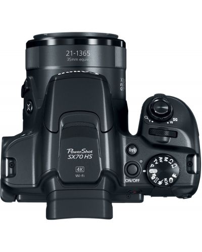 Φωτογραφική μηχανή  Canon - PowerShot SX70 HS,μαύρη - 7