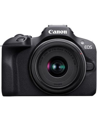Φωτογραφική μηχανή Canon - EOS R100, RF-S 18-45mm, f/4.5-6.3 IS STM, Black - 1