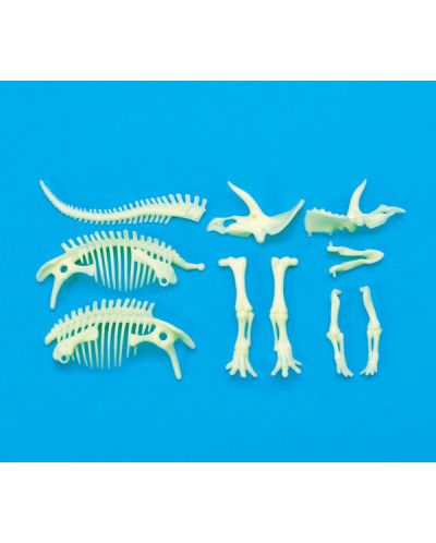 Φωσφοριζέ φιγούρα Brainstorm Glow Dinos - Τρικεράτοπας, σκελετός - 3
