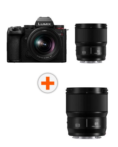 Φωτογραφική μηχανή Panasonic - Lumix S5 II + S 20-60mm + S 50mm + Φακός Panasonic - Lumix S, 85mm f/1.8, Bulk - 1