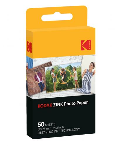 Χαρτί φωτογραφιών Kodak - Zink 2x3", 50 pack - 1