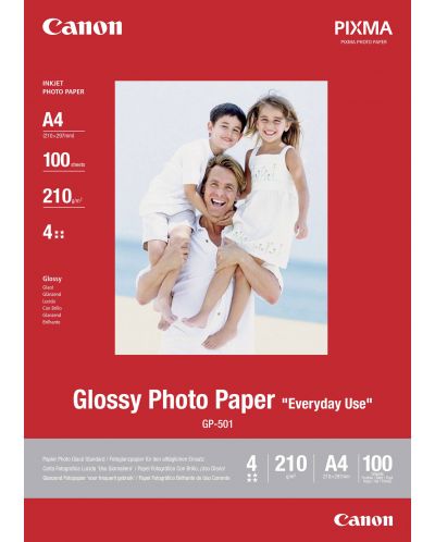Χαρτί φωτογραφιών  Canon - GP-501, A4,100 τεμάχια - 1