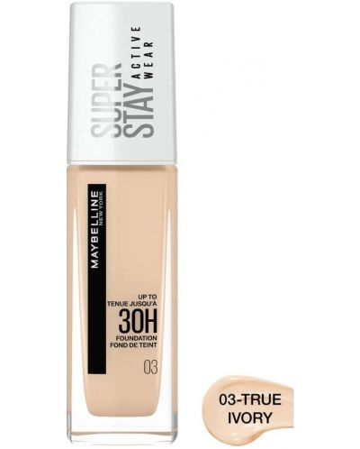 Maybelline Μεικ απ Super Stay 30H, 03 True Ivory, 30 ml - 1