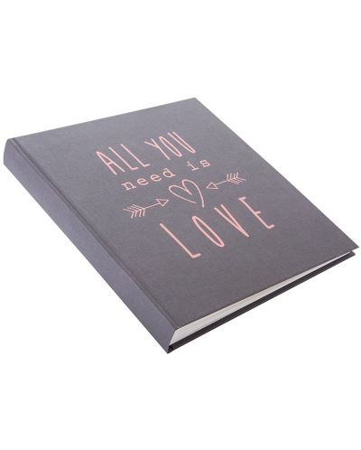 Άλμπουμ φωτογραφιών  Goldbuch - All You Need Is Love, γκρι, 30 x 31 cm - 2