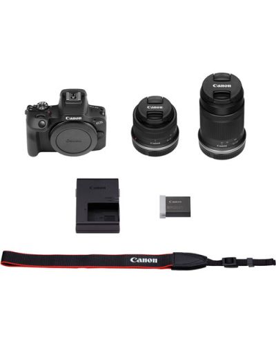 Φωτογραφική μηχανή  Canon - EOS R100, RF-S 18-45mm f/4.5-6.3 IS STM, RF-S 55-210mm f/5-7.1 IS STM,Black - 8