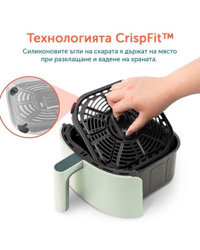Φριτέζα ζεστού αέρα Cosori - Lite Smart Air Fryer, 1500 W, 3.8L,λευκό - 5