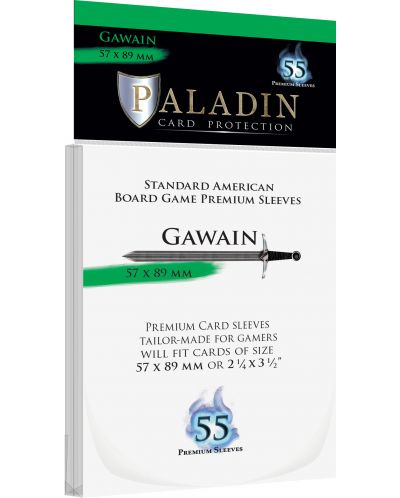 Προστατευτικά καρτών Paladin - Gawain 57 x 89 (Standard American) - 1